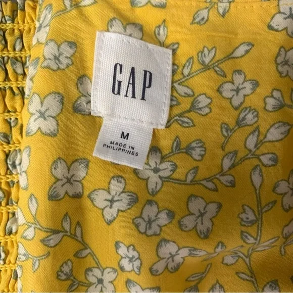 GAP Sunlit Yellow Floral Mini Dress - Picture 3 of 7